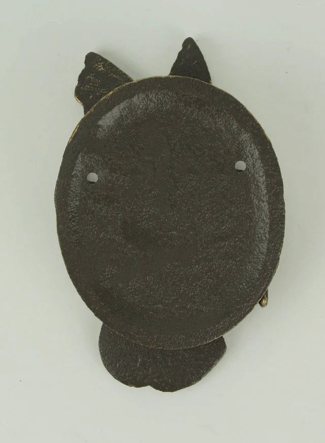 Antique Bronze Cast Iron Hummingbird and Flower Front Door Knocker Entry Decor